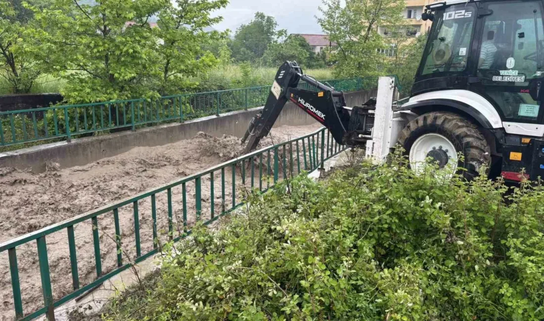 Karabük’ün Yenice ilçesine bağlı Bağbaşı köyü Dabazlar Mahallesi’nde kuvvetli yağışların