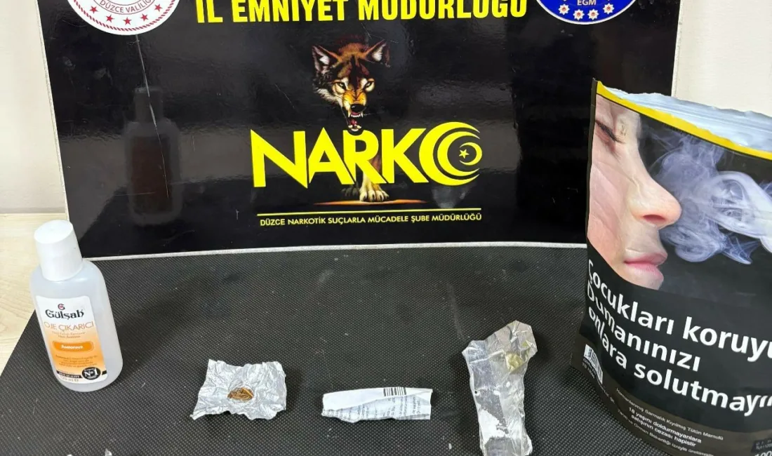 Düzce’de düzenlenen operasyonda 2 uyuşturucu satıcısı ve irtibatta oldukları 7