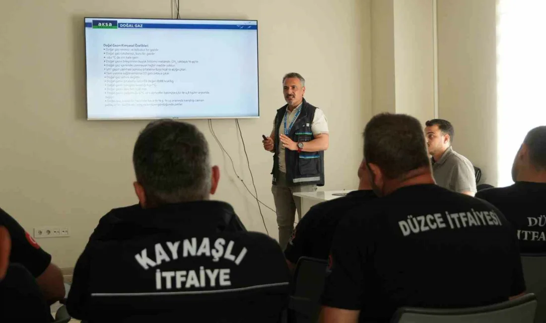 Düzce Belediyesi İtfaiye Müdürlüğü personeli doğalgaz kaynaklı yangın ve patlamalara