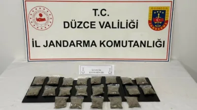 Düzce’de bir haftada jandarma ekiplerince düzenlenen operasyonlarda 23 uyuşturucu satıcısı