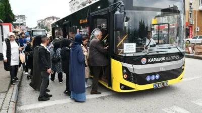 Karabük Belediyesi Ulaşım A.Ş., toplu taşıma araçlarında uygulanan 65 yaş
