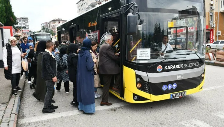 Karabük Belediyesi Ulaşım A.Ş., toplu taşıma araçlarında uygulanan 65 yaş