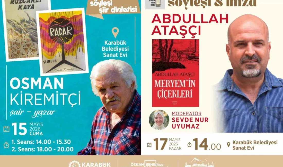 Karabük Belediyesi’nin kültür sanat etkinlikleri kapsamında şair ve yazarlar, Karabüklü