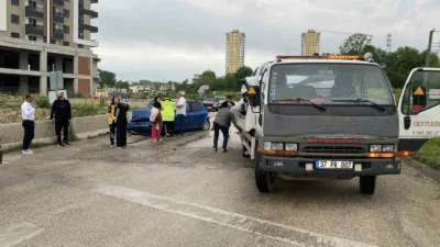 Kastamonu’da 2 otomobil, 2 cip ve 1 minibüsün yağmur sebebiyle