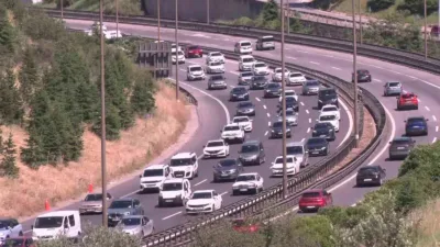 9 günlük Kurban Bayramı tatilinin sonuna yaklaşılırken dönüş yoluna geçen