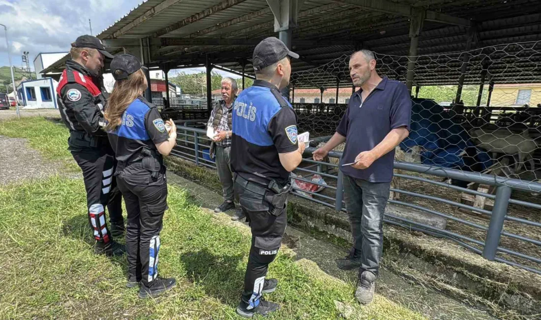 Karabük’te Kurban Bayramı öncesi kurban pazarında denetim ve bilgilendirme çalışması