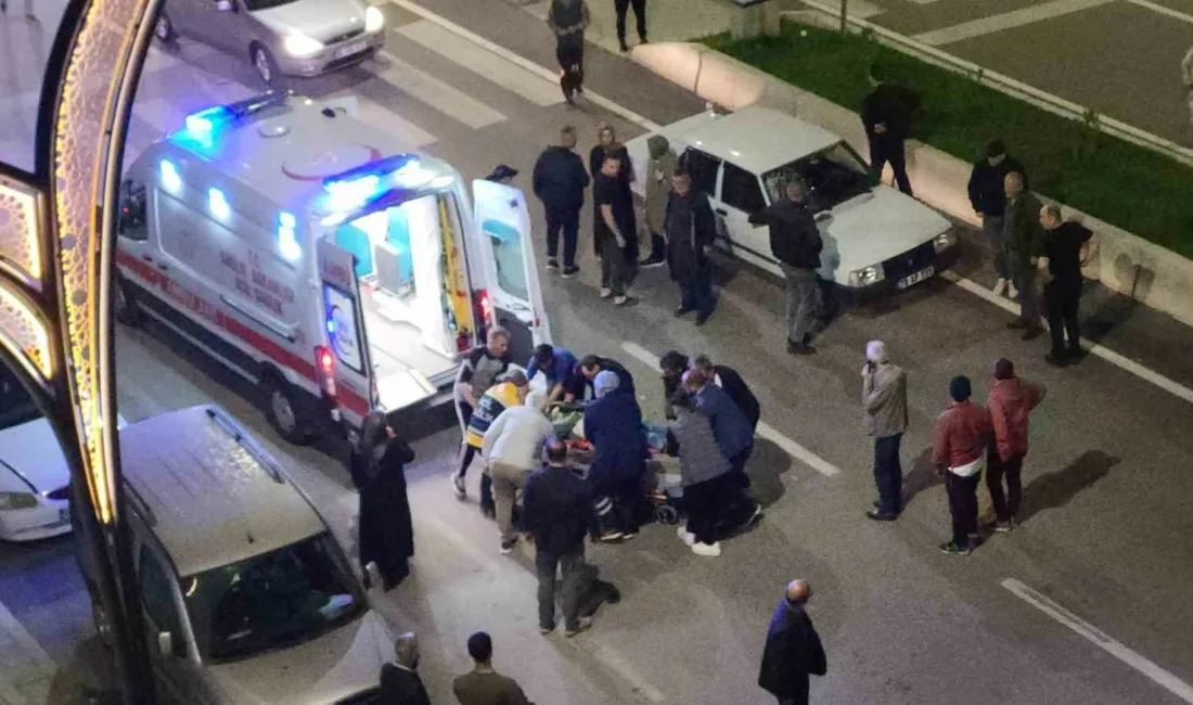 Karabük’te yaya geçidinden otomobilin çarptığı yaya yaralandı. Kaza, gece saatlerinde