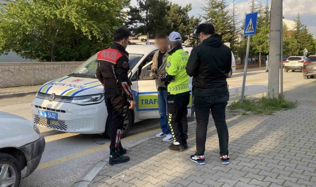Bolu’da durdurulan araçta ehliyetsiz alkollü sürücüye 110 bin lira idari