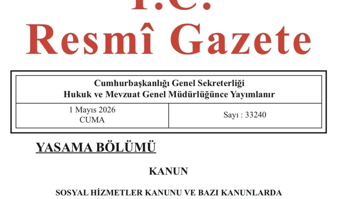 Aile ve Sosyal Hizmetler Bakanı Mahinur Özdemir Göktaş, Resmi Gazete’de