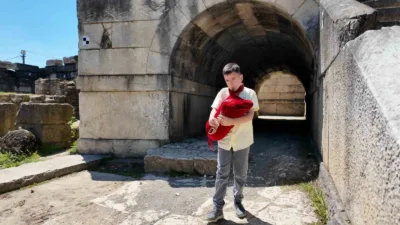 Düzce Belediyesi’nin yürüttüğü kazı çalışmalarıyla gün yüzüne çıkan Konuralp Antik