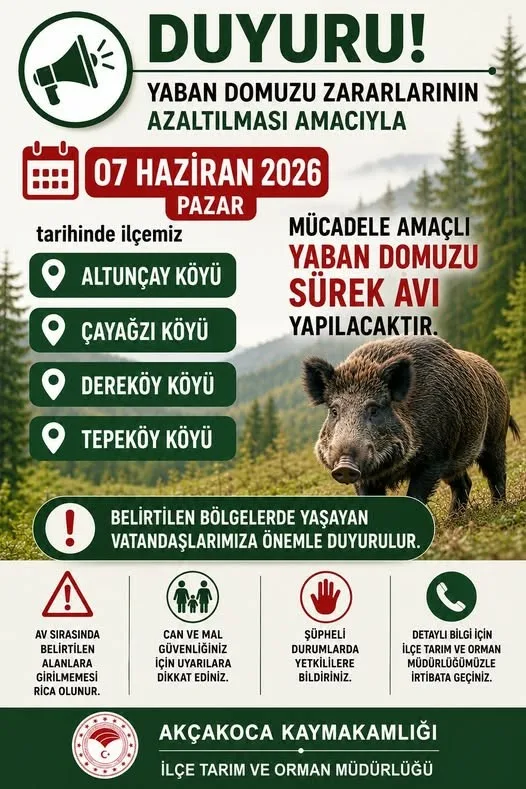 DÜZCE (İHA) – Düzce’nin Akçakoca ilçesine bağlı Altunçay, Çayağzı, Dereköy