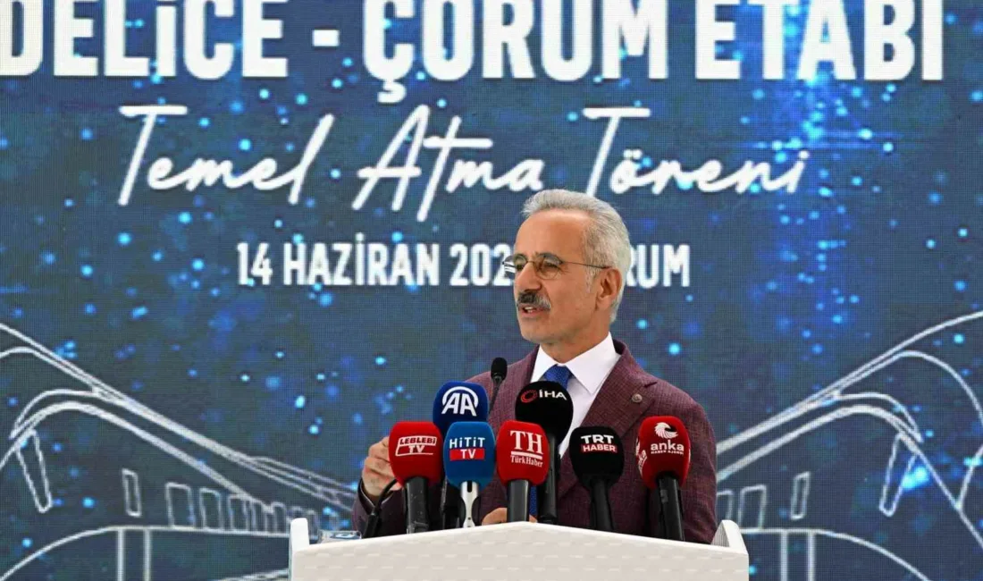 Ulaştırma ve Altyapı Bakanı Abdulkadir Uraloğlu, Ankara-Kırıkkale-Çorum-Samsun Hızlı Tren Hattı’nda