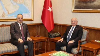 Milli Savunma Bakanı Yaşar Güler, Ankara Valisi Yakup Canbolat’ı kabul