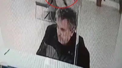 Bolu’da banka şubesinde işlem yapan vatandaşın üzerine asma tavandan kedi