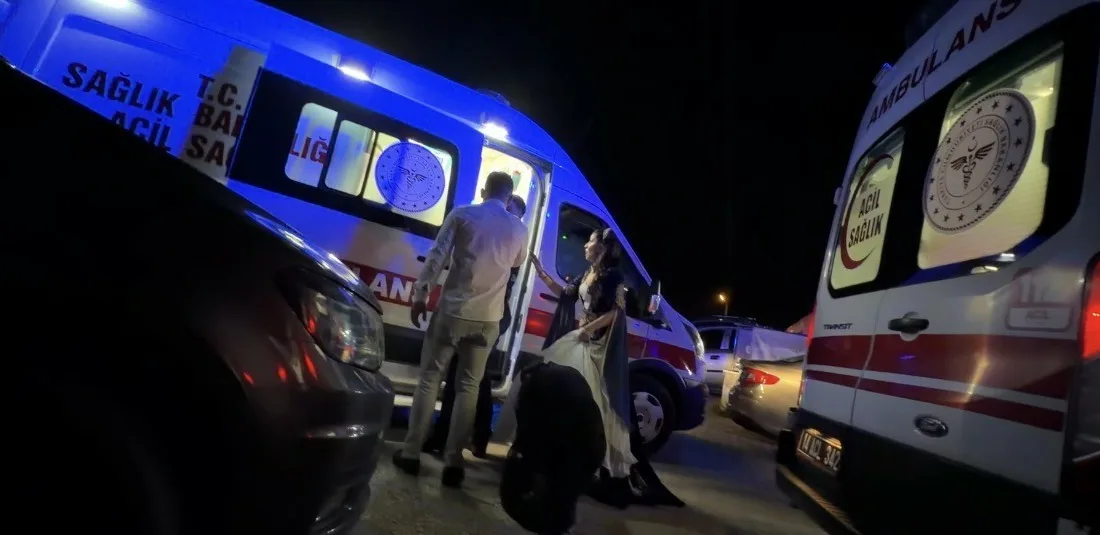 Bolu’da bir düğün salonunda gelin ve damat yakınları arasında çıkan