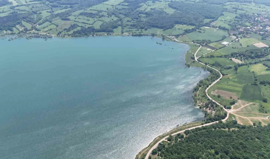 Bolu’nun içme ve kullanma suyu ihtiyacını karşılayan Gölköy Baraj Göleti’nde,