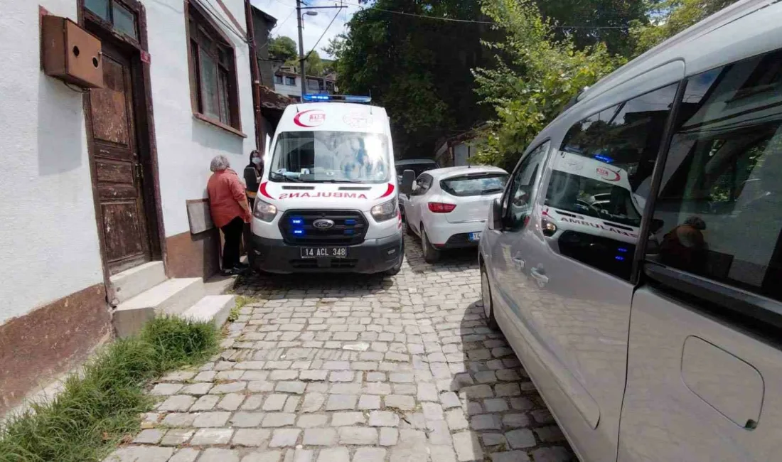 Bolu’nun Mudurnu ilçesinde rahatsızlanan yaşlı bir hasta için olay yerine