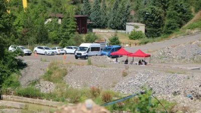 Bolu’nun Mengen ilçesinde özel bir maden ocağında meydana gelen göçükle