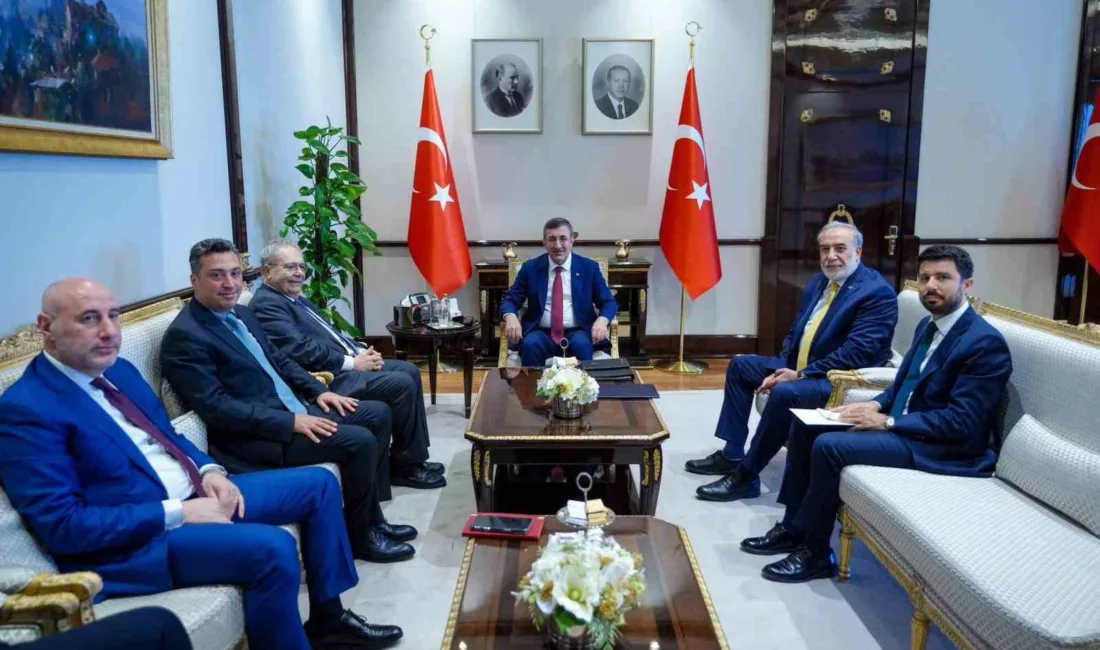 Cumhurbaşkanı Yardımcısı Cevdet Yılmaz, Lübnan Başbakan Yardımcısı Tarık Mitri ile