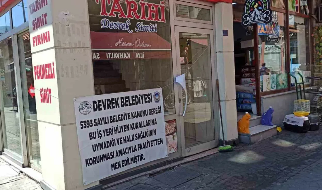 Zonguldak’ın Devrek İlçesinde faal bulunan simit fırınında yapılan denetim soncunda