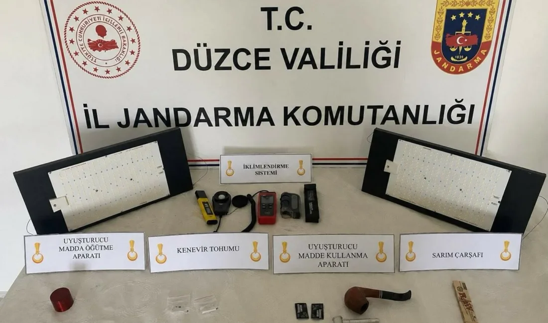 DÜZCE(İHA) – Düzce’de yasa dışı kenevir ekimi yaparak uyuşturucu madde