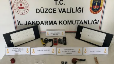 DÜZCE(İHA) – Düzce’de yasa dışı kenevir ekimi yaparak uyuşturucu madde