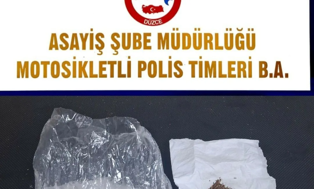 DÜZCE (İHA) – Düzce’de polis ekipleri tarafından yapılan çalışmada metamfetamin