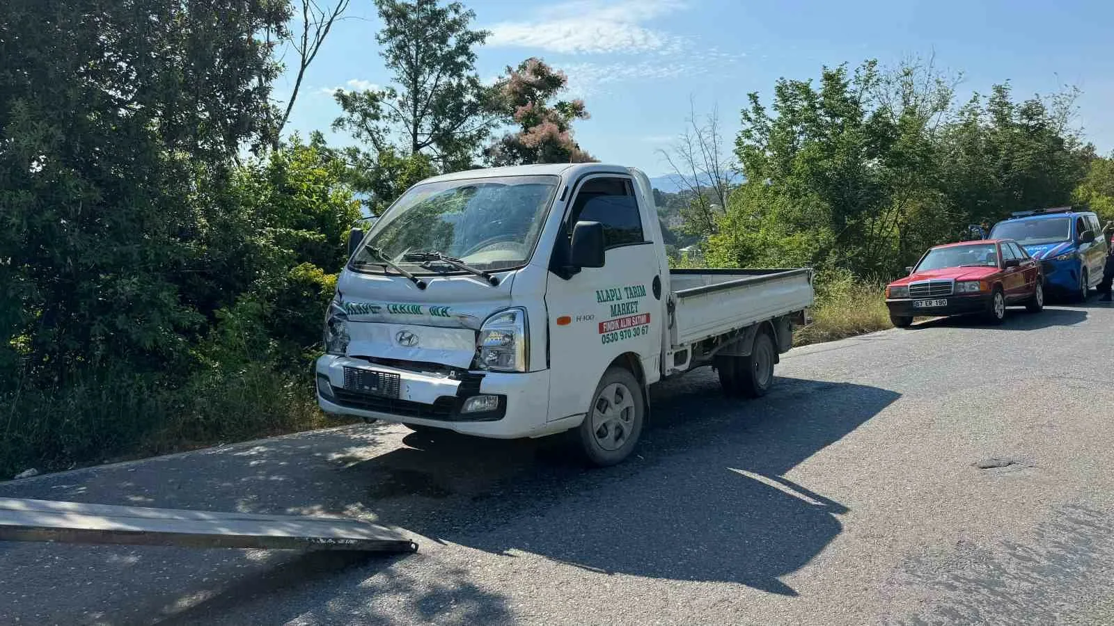 Zonguldak’ın Alaplı ilçesinde meydana gelen trafik kazasında, freni boşaldığı iddia
