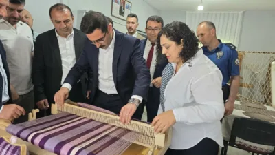 Kastamonu’nun Hanönü ilçesinde Halk Eğitimi Merkezi’nde eğitim gören kursiyerlerin yaptığı