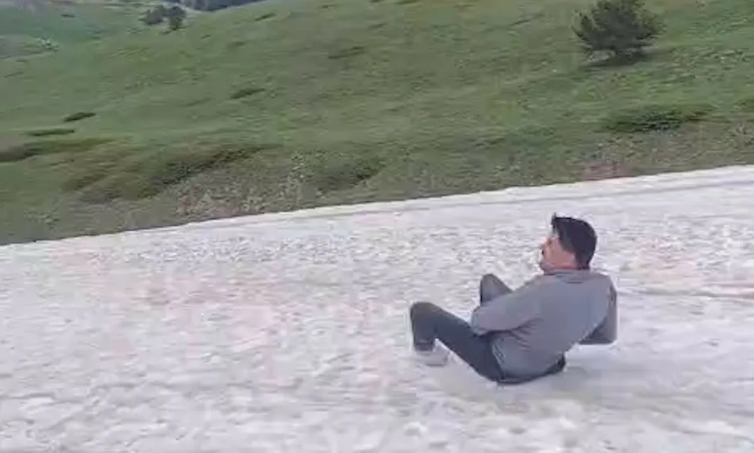 Bolu’da haziran ayının ortasında 2 bin 400 rakımlı Köroğlu Dağları’nın