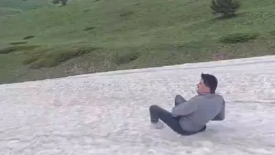 Bolu’da haziran ayının ortasında 2 bin 400 rakımlı Köroğlu Dağları’nın