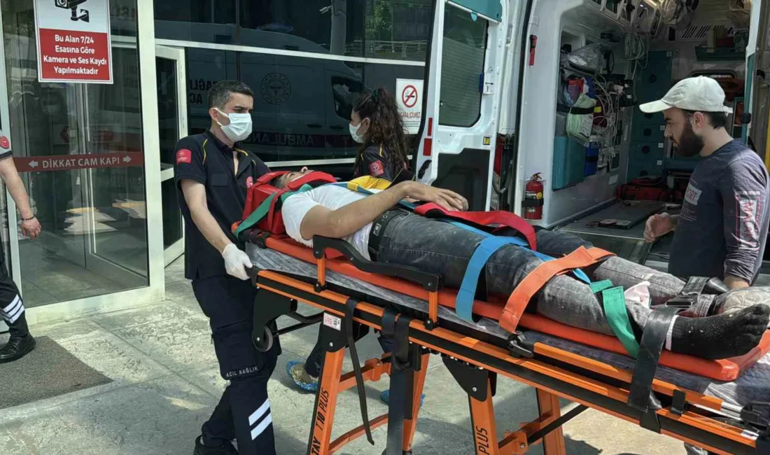 Karabük’te inşaatta çalıştığı sırada 4’üncü kattaki iskeleden düşen yabancı uyruklu