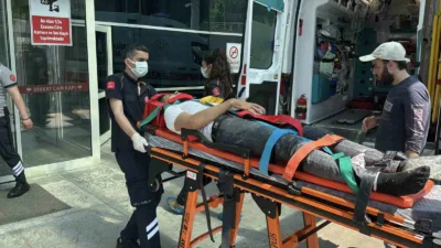 Karabük’te inşaatta çalıştığı sırada 4’üncü kattaki iskeleden düşen yabancı uyruklu