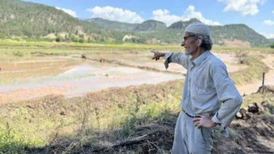 Karabük’te etkili olan sağanak yağmurun ardından ormandan gelen yaka seli,
