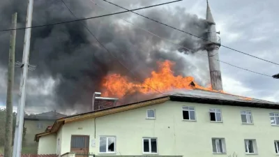 Kastamonu’nun Daday ilçesinde çıkan yangında cami, gasilhane ve yemekhane kullanılamaz