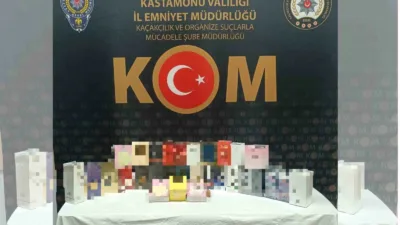 Kastamonu’da polis ekiplerince gerçekleştirilen kaçakçılık operasyonunda 7 adet gümrük kaçağı