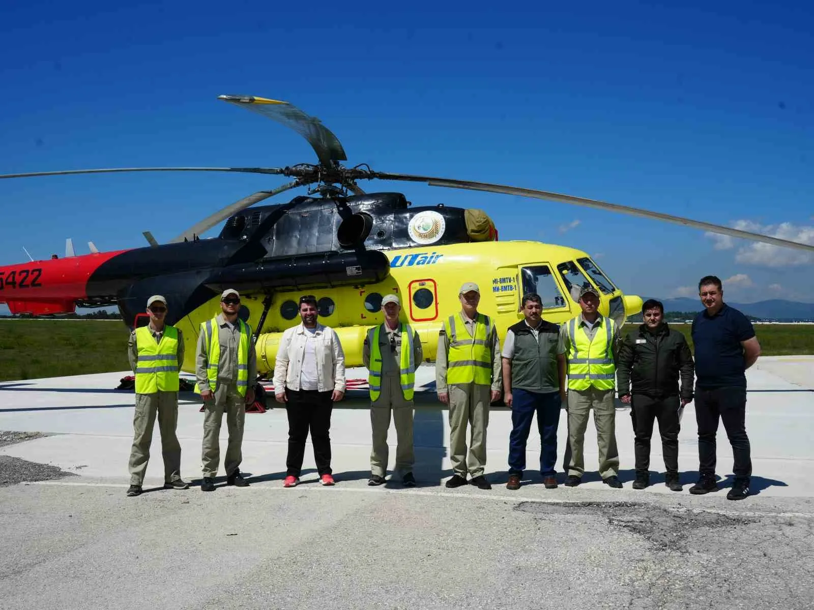 Karadeniz Bölgesi’nde artan orman yangın riskine karşı, yangın söndürme helikopteri