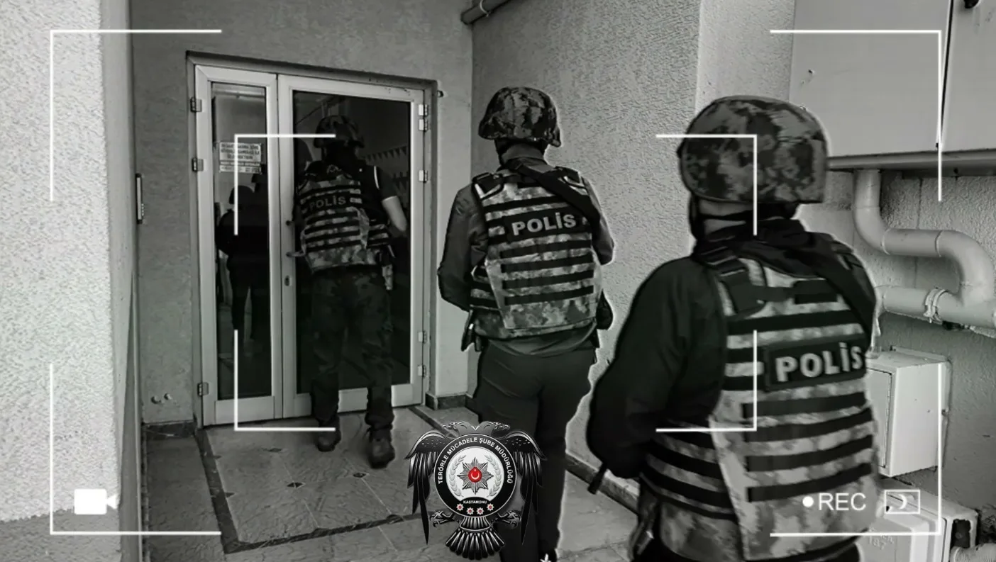 Kastamonu’da polis ekiplerince DHKP-C terör örgütüne yönelik gerçekleştirilen operasyonda 1