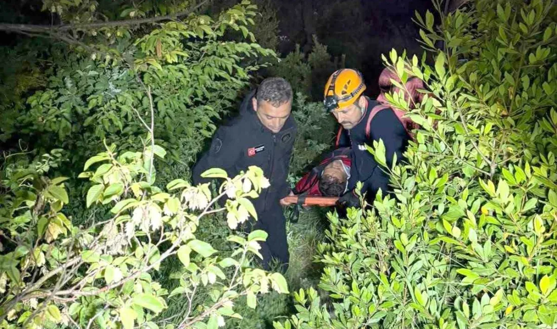 Zonguldak’ın Kozlu ilçesinde balık avlamak için çıktığı kayalıklardan düşerek yaralanan