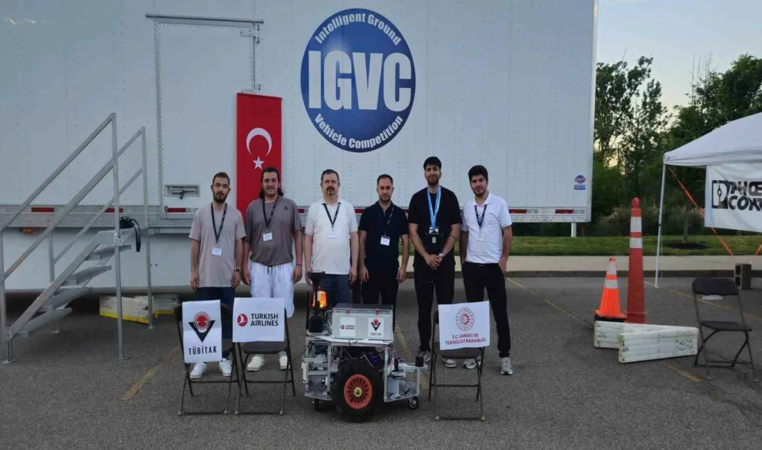 Karabük Üniversitesi (KBÜ) öğrencilerinin geliştirdiği yapay zekâ tabanlı insansız kara