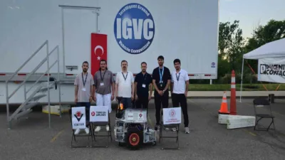 Karabük Üniversitesi (KBÜ) öğrencilerinin geliştirdiği yapay zekâ tabanlı insansız kara