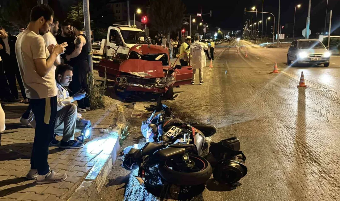 Karabük’te kırmızı ışık ihlali yapan otomobilin çarpması sonucu metrelerce sürüklenen