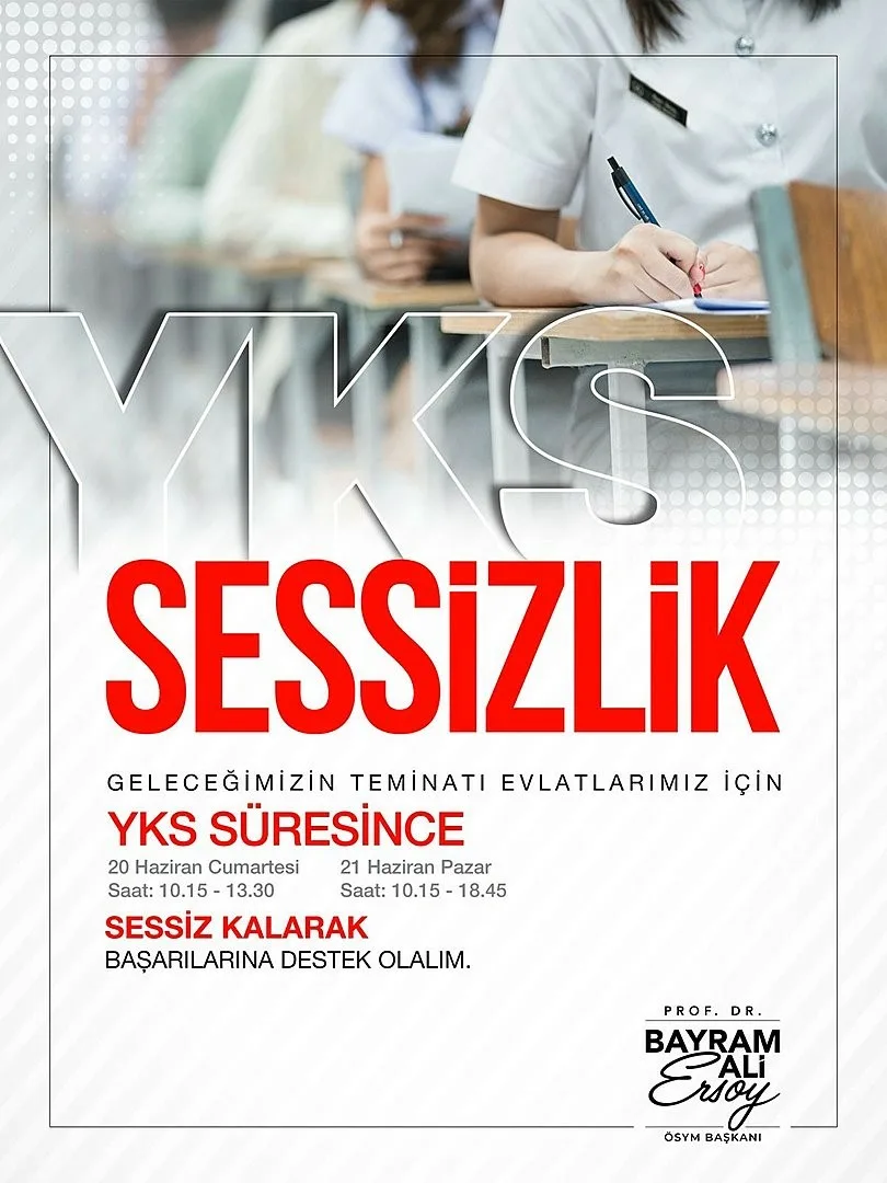 Ölçme, Seçme ve Yerleştirme Merkezi (ÖSYM) Başkanı Bayram Ali Ersoy,