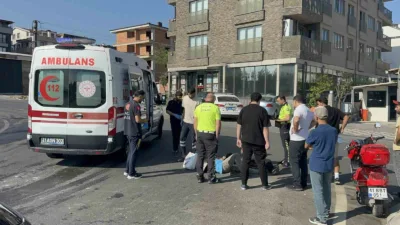 Kocaeli’nin Darıca ilçesinde otomobil ile motosikletin çarpışması sonucu 2 kişi