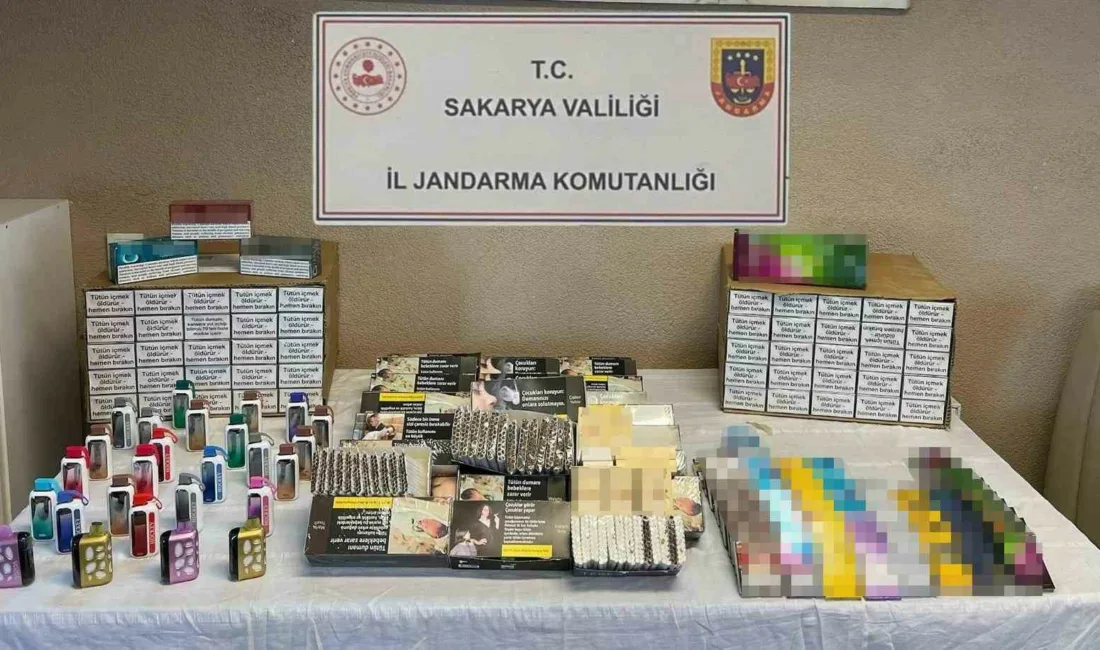 Sakarya’da jandarma ekiplerince kaçakçılık suçlarıyla mücadele kapsamında 3 ilçede düzenlenen