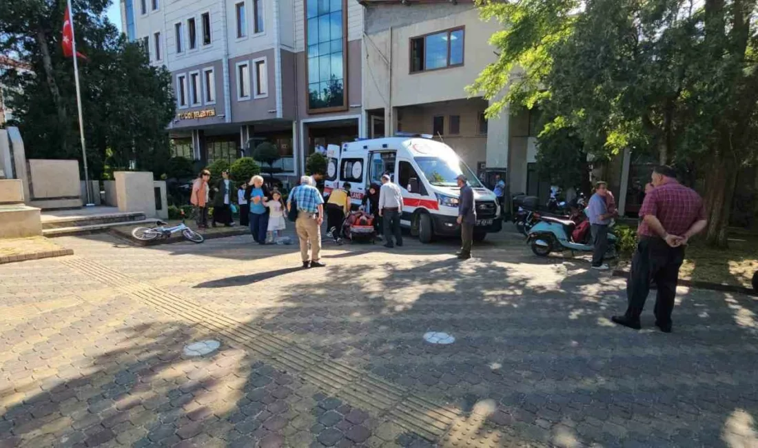 Kastamonu’nun Cide ilçesinde sıcak hava nedeniyle fenalaşan ve yere düşmesi