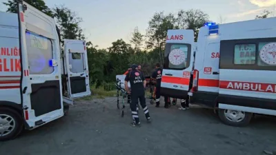 Sakarya’nın Sapanca ilçesinde gölde şnorkel ve deniz gözlüğü takılı vaziyette