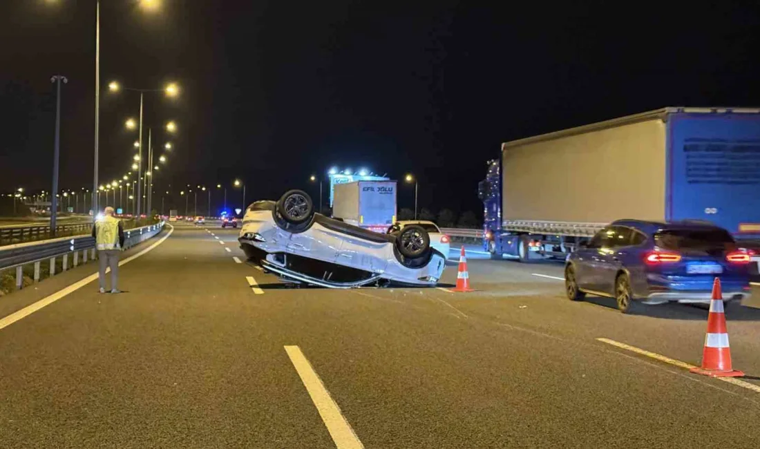 Kuzey Marmara Otoyolu Sakarya ve Kocaeli sınırında otomobille çarpışan SUV
