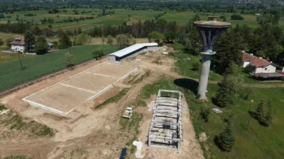 Kastamonu’nun Taşköprü ilçesinde inşa çalışmalarına devam edilen Atlı Turizm Merkezi’nde