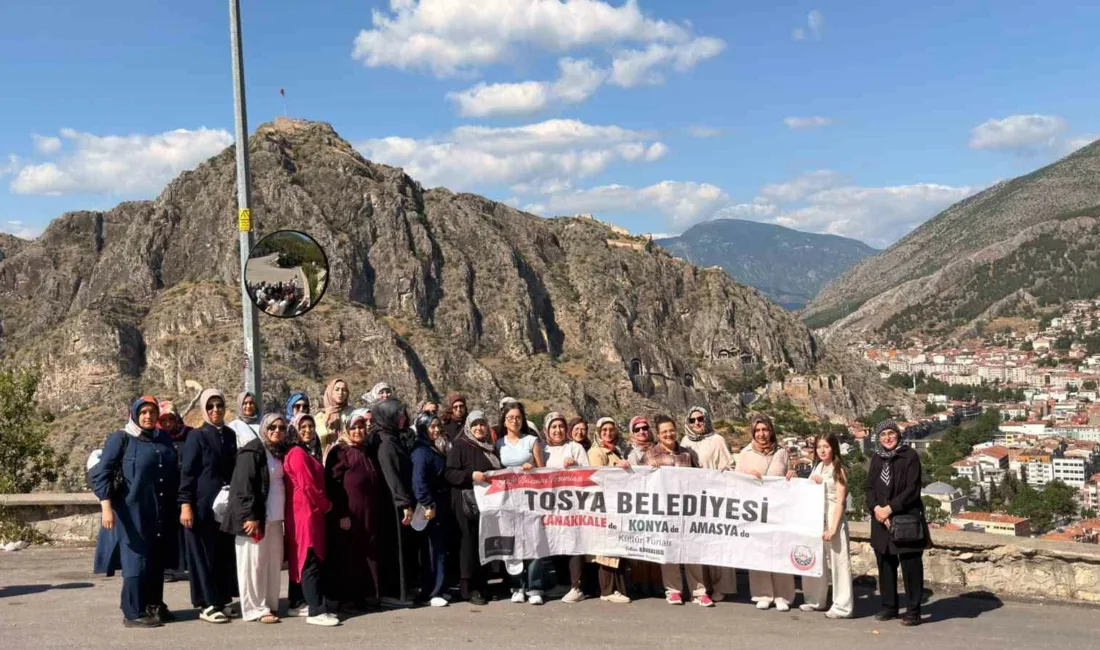 Tosya Belediyesi tarafından düzenlenen tur kapsamında, 100 kişilik kafile Amasya’nın